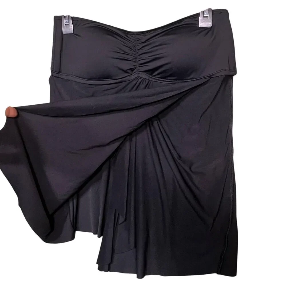 Lauren Ralph Lauren Swimsuit Dress Womens 12 Strapless Skirted Swim LR5F185